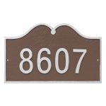 Hillsdale Arch Standard One Line Address Sign Plaque