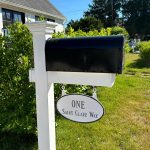 Double Sided Hanging Classic Oval Two Line Large Address Sign Plaque - Image 2