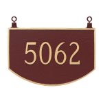 Double Sided Hanging Prestige Arch Address Sign Plaque