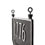 Double Sided Hanging Prestige Arch Two Line Address Sign Plaque - Image 3