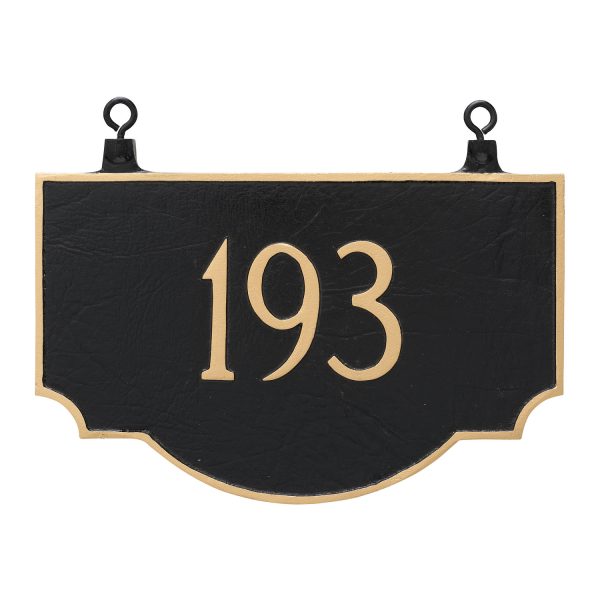 Double Sided Hanging Vanderbilt Address Sign Plaque