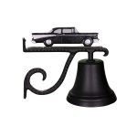 7.75" Diameter Cast Bell with Classic Car Ornament