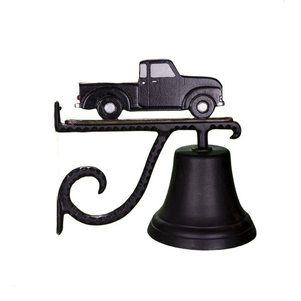 7.75" Diameter Cast Bell with Classic Truck Ornament