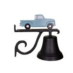 7.75" Diameter Cast Bell with Classic Truck Ornament