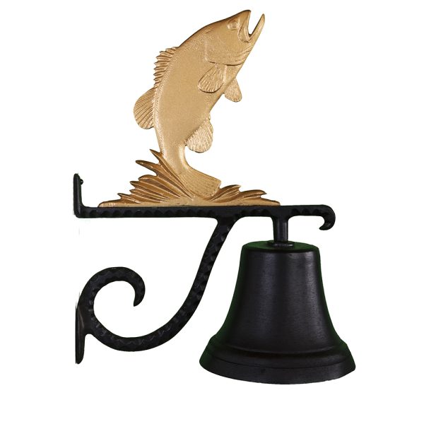 7.75" Diameter Cast Bell with Bass Ornament