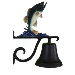 7.75" Diameter Cast Bell with Bass Ornament