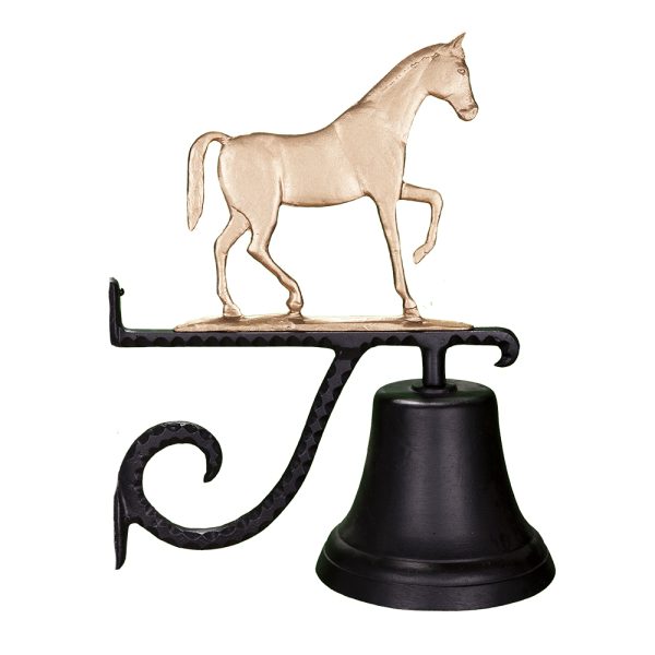 7.75" Diameter Cast Bell with Gaited Horse