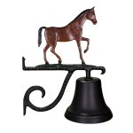 7.75" Diameter Cast Bell with Gaited Horse