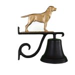 7.75" Diameter Cast Bell with Lab Ornament