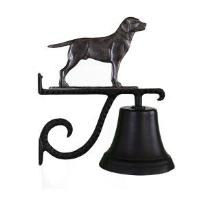 7.75" Diameter Cast Bell with Lab Ornament