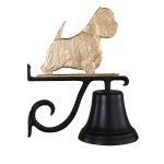7.75" Diameter Cast Bell with West Highland Terrier