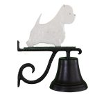 7.75" Diameter Cast Bell with West Highland Terrier