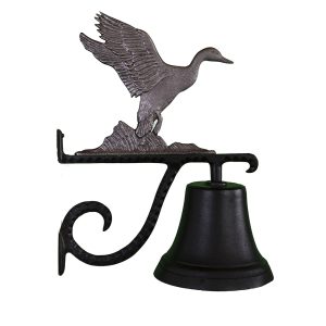 7.75" Diameter Cast Bell with Duck Ornament