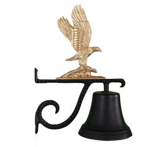 7.75" Diameter Cast Bell with Eagle Ornament