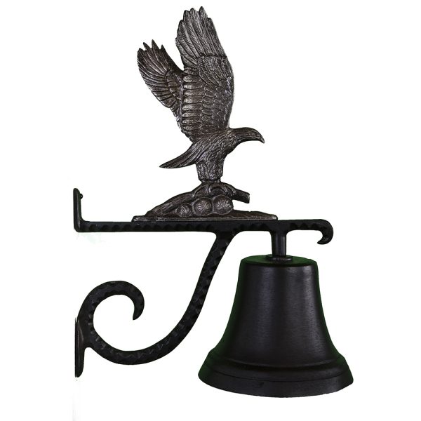 7.75" Diameter Cast Bell with Eagle Ornament