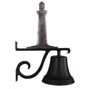 7.75" Diameter Cast Bell with Cape Cod Lighthouse Ornament