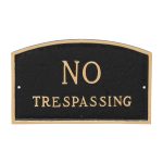 5.5" x 9" Small Arch No Statement Plaque Sign