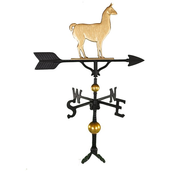 32" Aluminum Deluxe Llama Weathervane