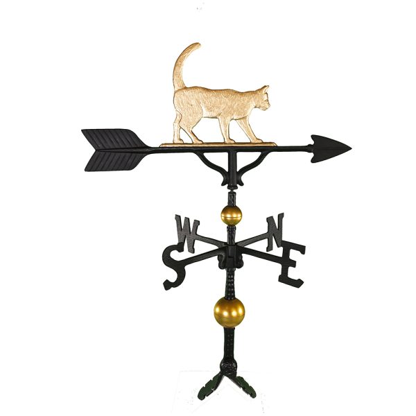 32" Aluminum Deluxe Cat Weathervane