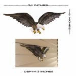 24" Aluminum Wall Eagle - Image 4