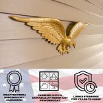 24" Aluminum Wall Eagle - Image 5
