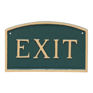 5.5" x 9" Small Arch Exit Statement Plaque Sign