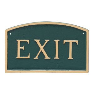 13" x 21" Large Arch Exit Statement Plaque Sign