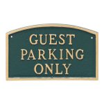 13" x 21" Large Arch Guest Parking Only Statement Plaque Sign
