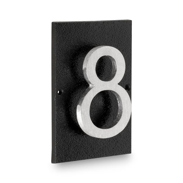 Floating Modern 3" Number Horizontal Address Plaque (1 digit)