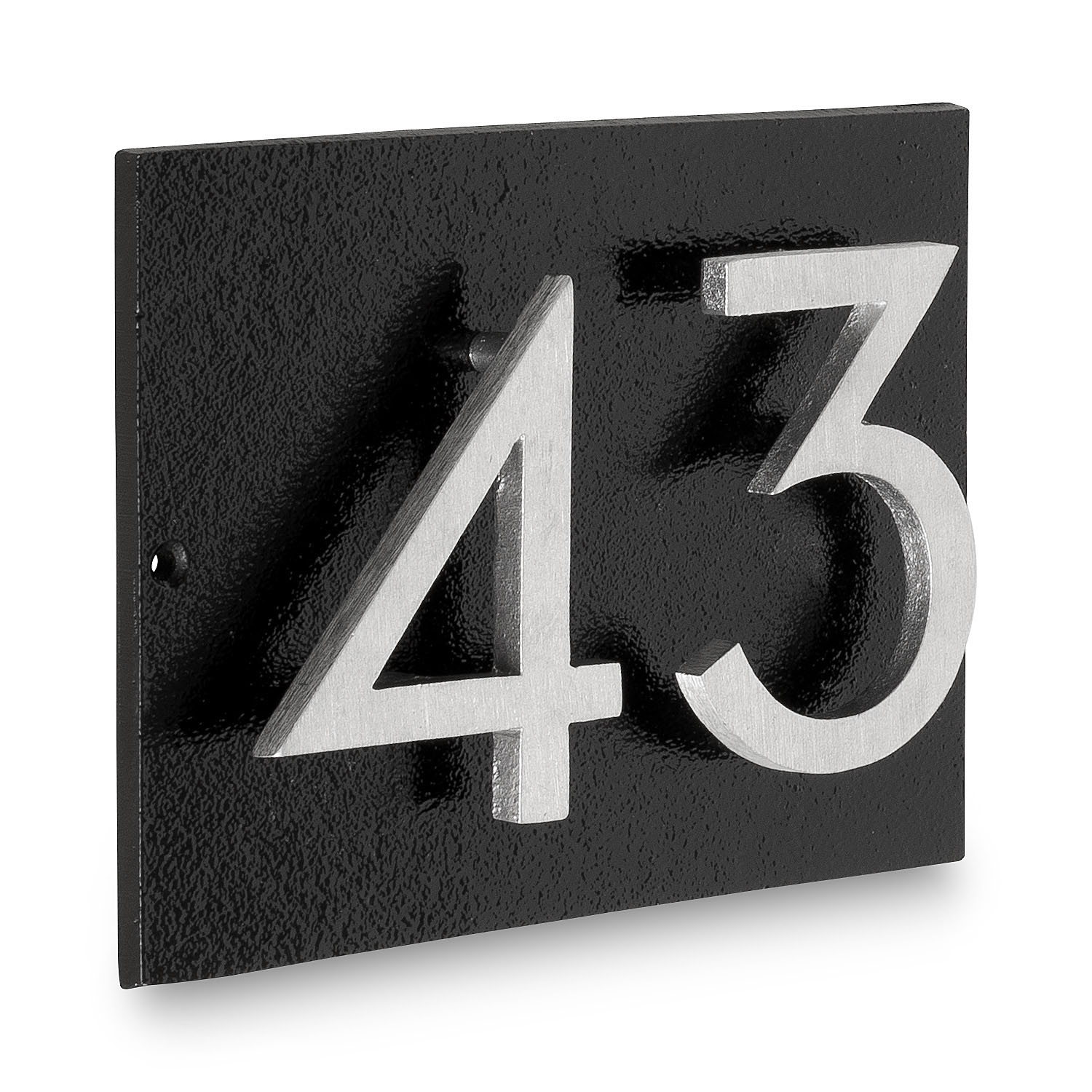 Metal Address Sign House Numbers -Vertical House Number Plaque ...
