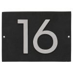 Floating Modern 3" Number Horizontal Address Plaque (2 digits)