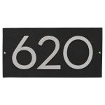 Floating Modern 3" Number Horizontal Address Plaque (3 digits)