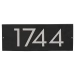Floating Modern 3" Number Horizontal Address Plaque (4 digits)
