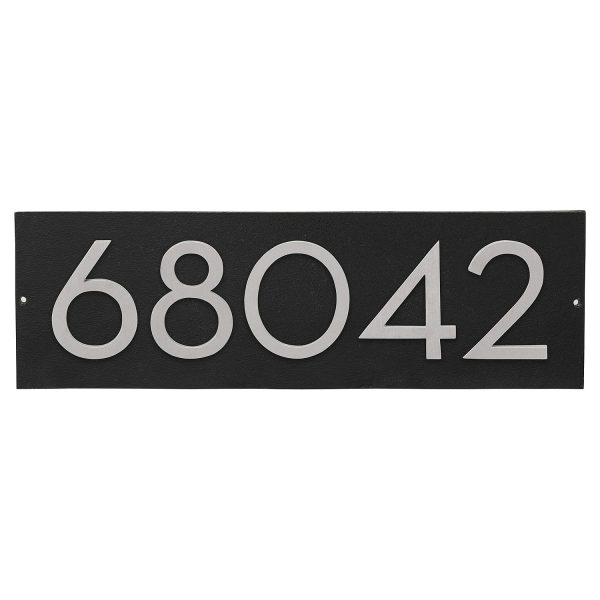 Floating Modern 4" Number Horizontal Address Plaque (5 digits)