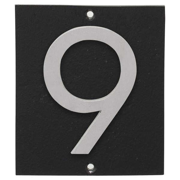 Floating Modern 4" Number Vertical Address Plaque (1 digit)
