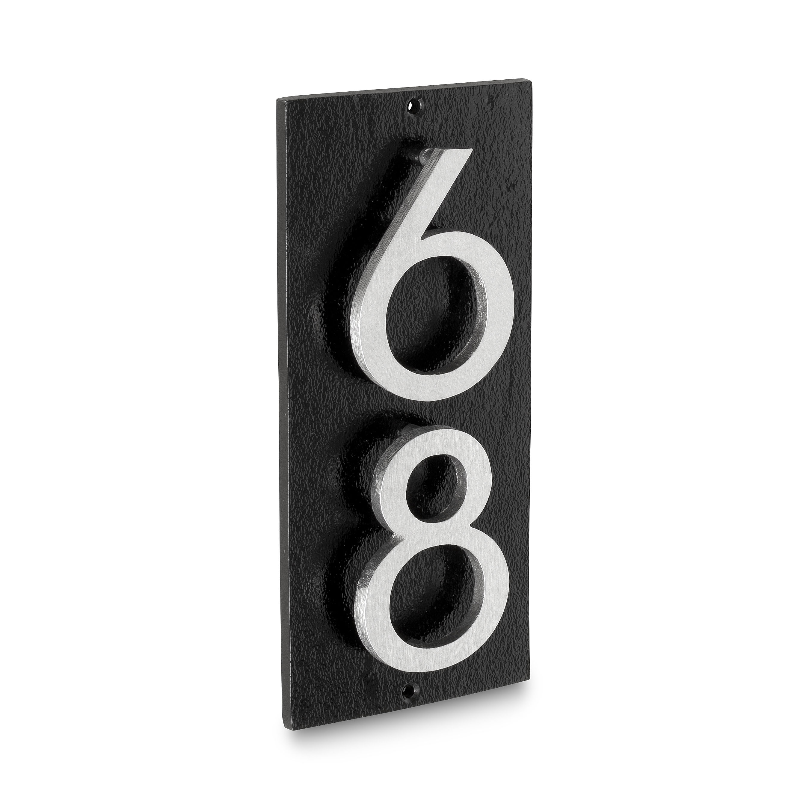 Home Décor Home & Living Gray address plaque with black numbers