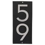 Floating Modern 3" Number Vertical Address Plaque (2 digits)