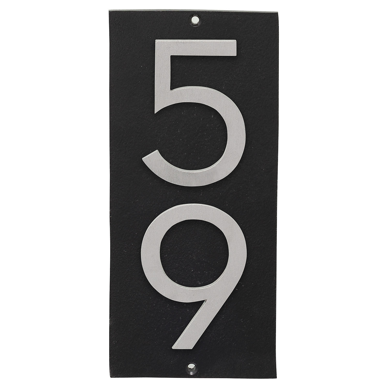Vertical Metal House Number Address Sign Modern Large House Numbers Custom Metal Address Sign Made In USA Industrial