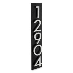 Floating Modern 3" Number Vertical Address Plaque (5 digits)