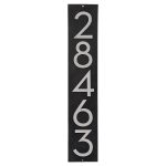 Floating Modern 4" Number Vertical Address Plaque (5 digits)