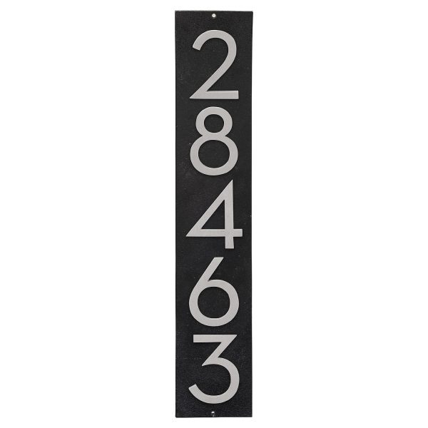 Floating Modern 4" Number Vertical Address Plaque (5 digits)