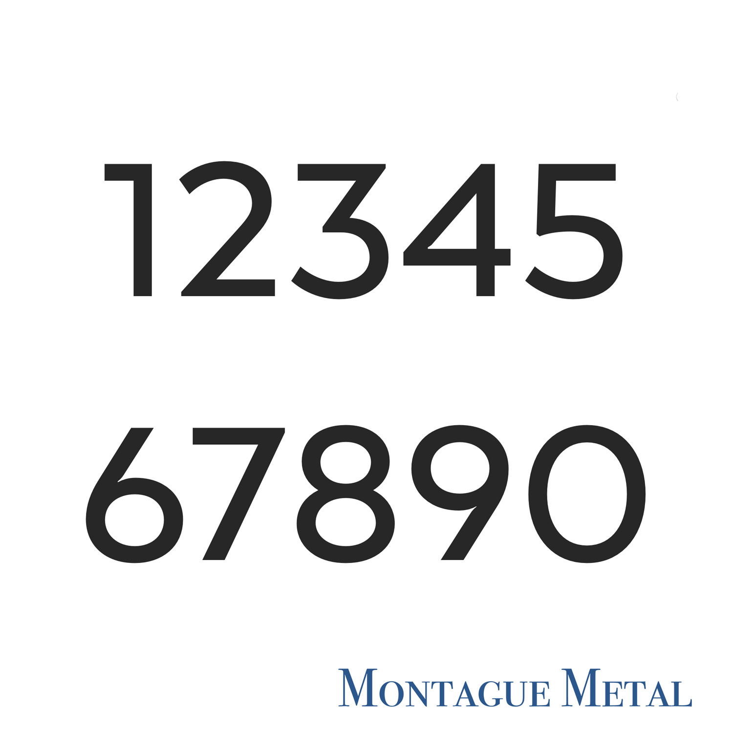 House Address Numbers Black Metal Numbers 5.5 Inch Home Number US Based  Company (Number 2)