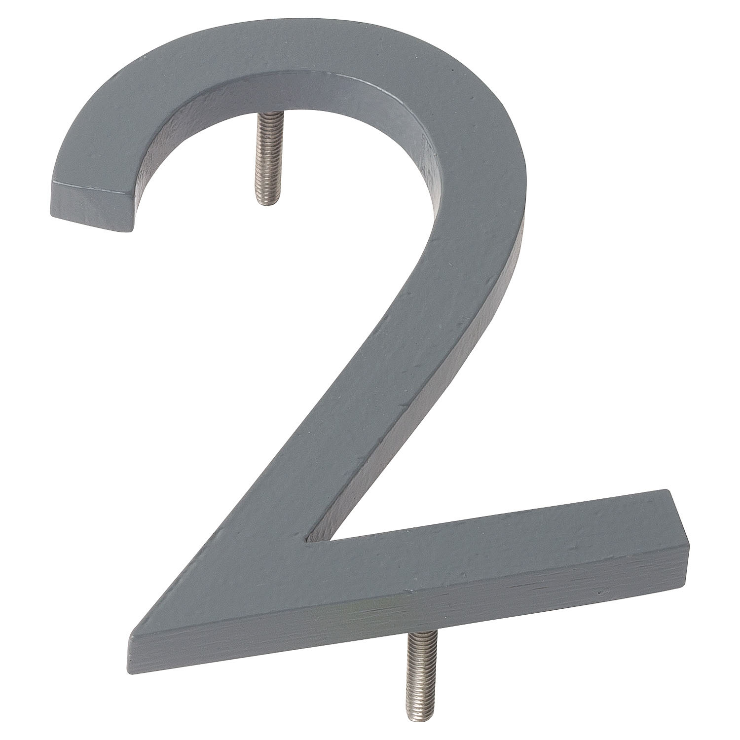 Modern House Numbers Aluminum Modern Font Number Three 