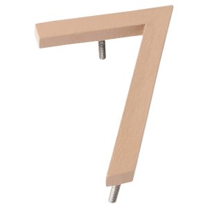 6" Taupe Aluminum floating or flat Modern House Numbers 0-9