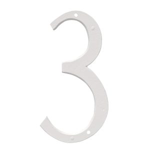 8" Standard House Number in Black or White