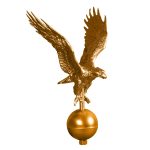 12" Aluminum Flagpole Eagle