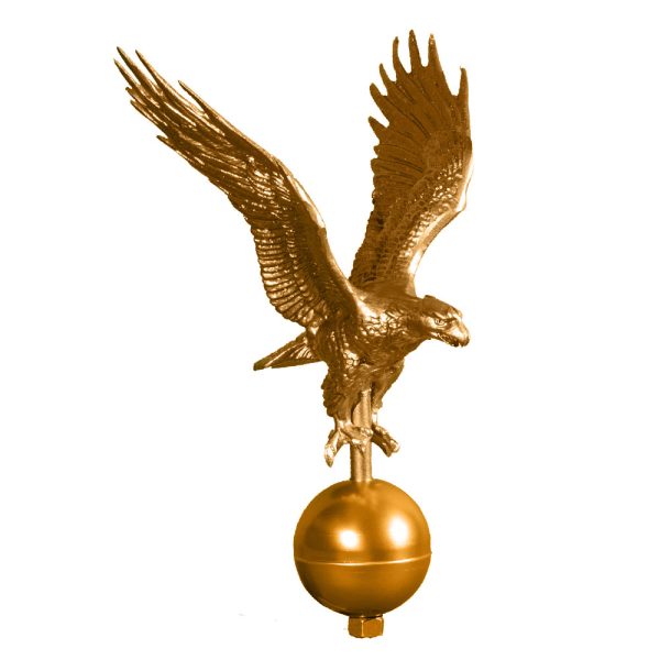 12" Aluminum Flagpole Eagle