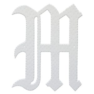 24" Home Accent Individual Monogram Letters A-Z White