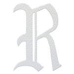 16" Home Accent Individual Monogram Letters A-Z White