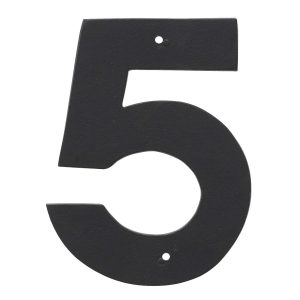 6" Helvetica House Number in Black or White